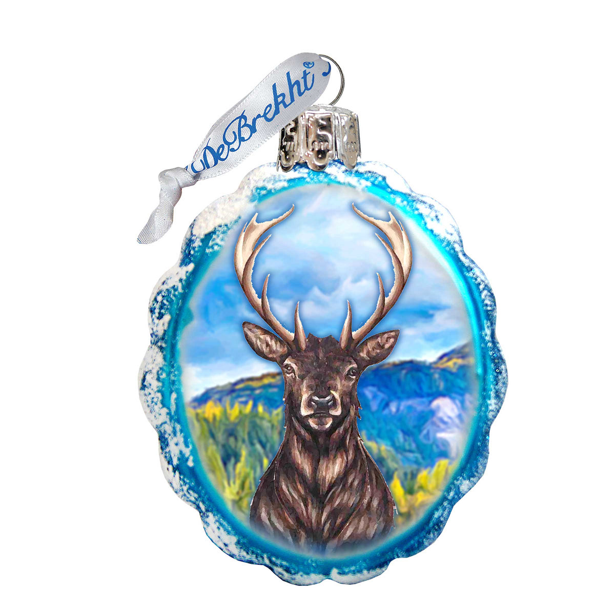 Caribou Mercury Glass Ornament by G. DeBrekht - Wildlife Holiday Decor - 771057