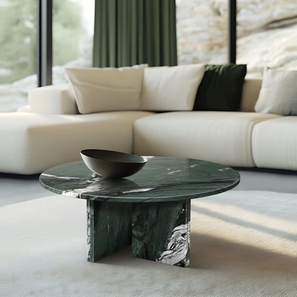 Luxury Coffee Table With Unique Veining, Unique Stone Design