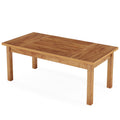 Executive Desk With Legs - Natural / Light Brown