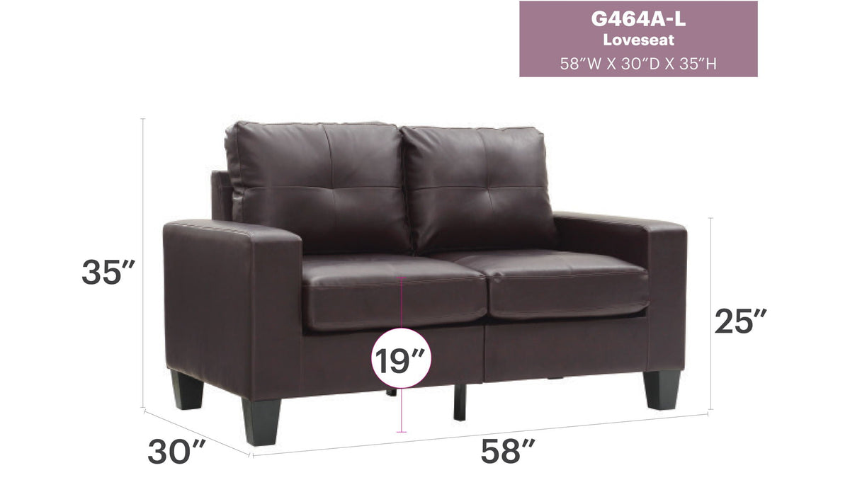 Newbury - Track Arm Loveseat For Cozy Spaces