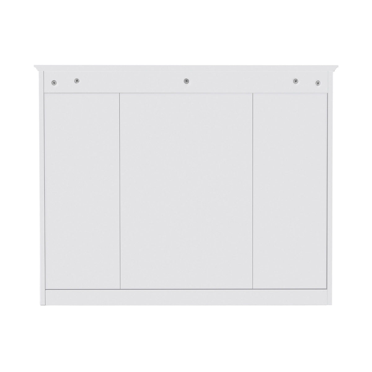 Wall Mounted Medicine Cabinet With Mirror, Storage Cabinet Featuring 6 Open Shelves And Adjustable Interior