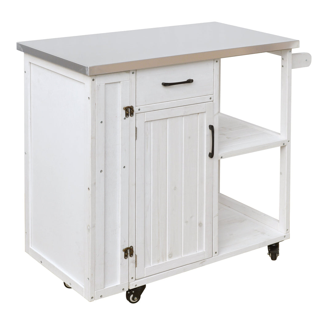 Outdoor Kitchen Island Fir Wood Prep Station