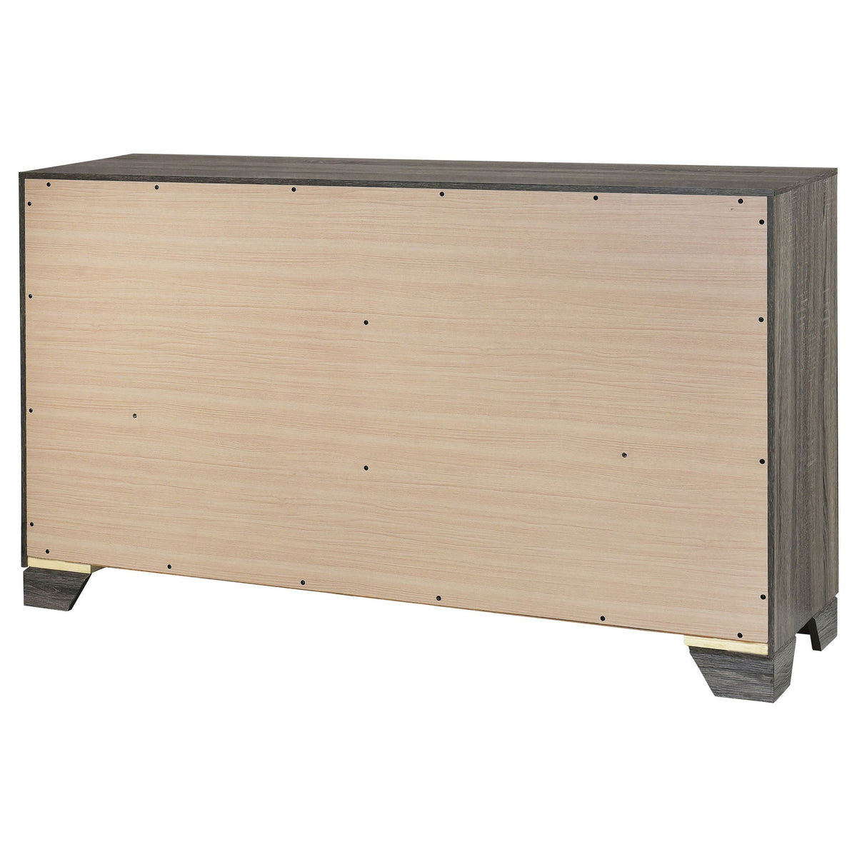 Funston - 6 Drawer Dresser Cabinet - Brown Oak
