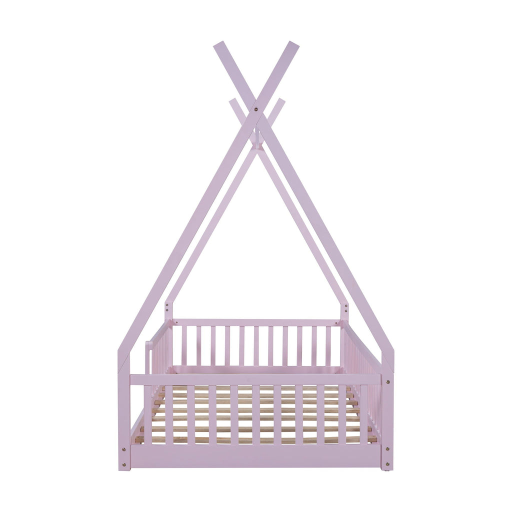 House Shaped Design Bed With Fence