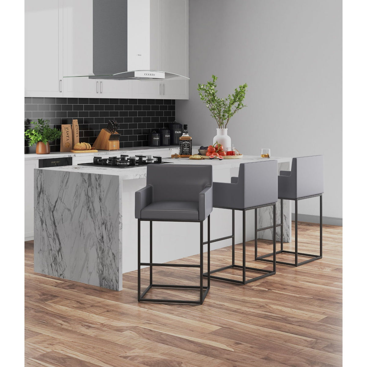 Ambassador - Barstool With Square Frame