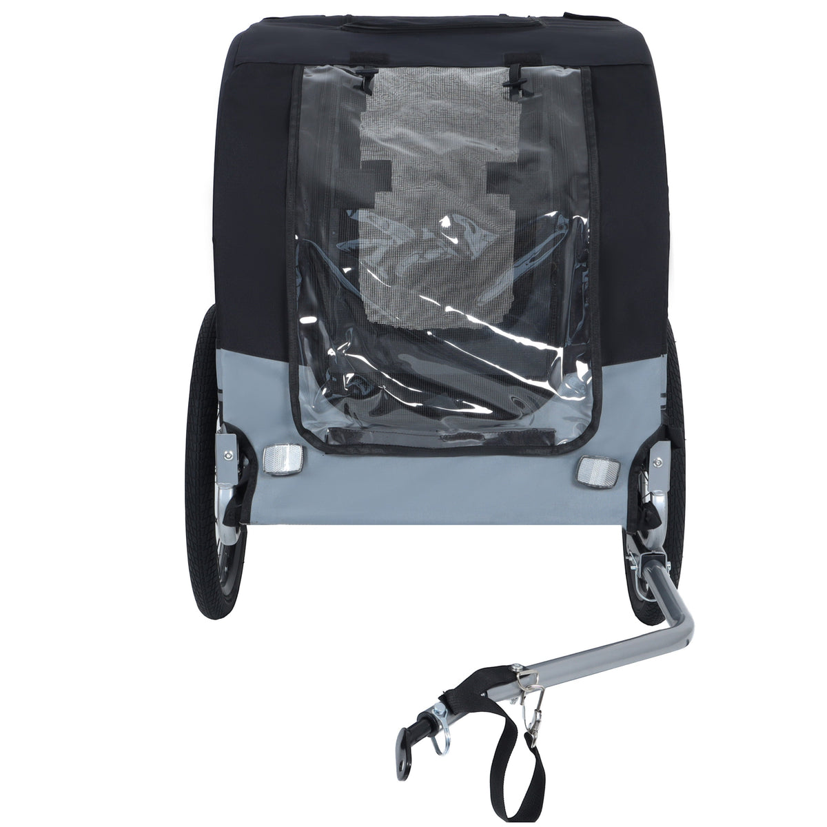 Large Folding Bike Trailer for Dogs – 66LB Capacity All-Terrain Pet Carrier
