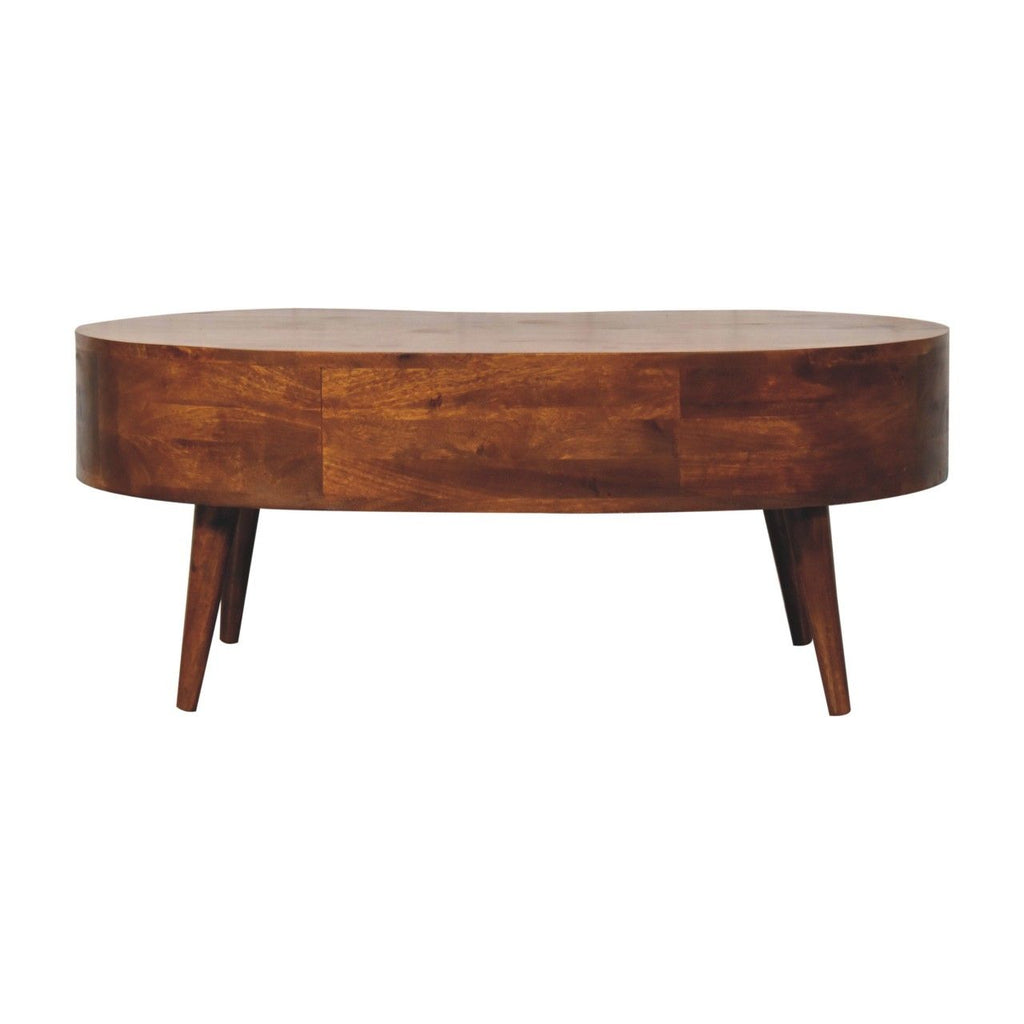 Wave Coffee Table With 1 Drawer