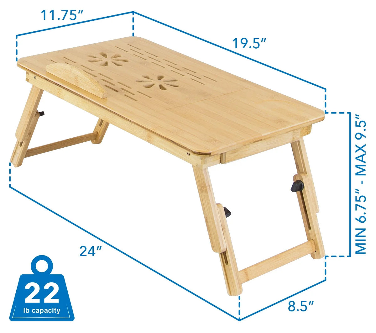 Laptop Tray Bed Stand | Fits 11-17 Inch Laptops