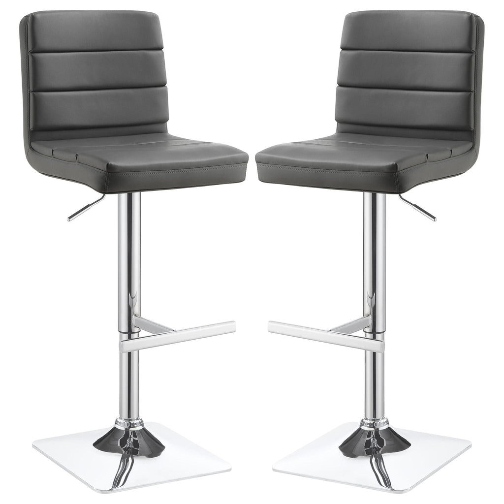 Adjustable Bar Stool (Set of 2) - Gray