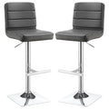 Adjustable Bar Stool (Set of 2) - Gray