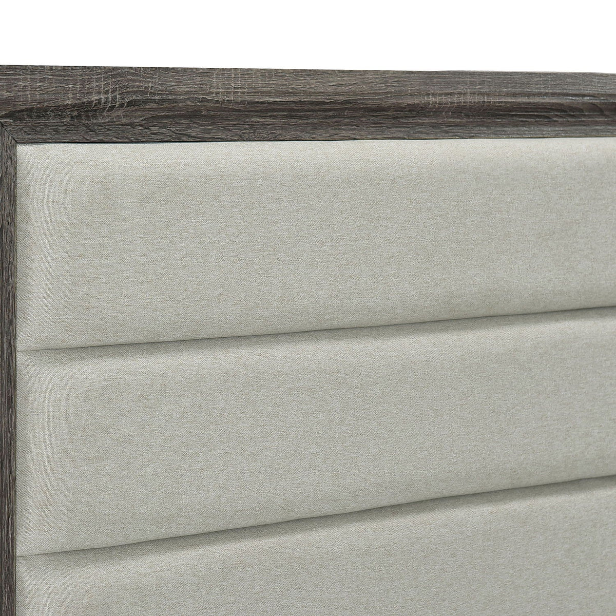 Funston - 4 Piece Queen Bedroom Set With Upholstered Headboard - Oak