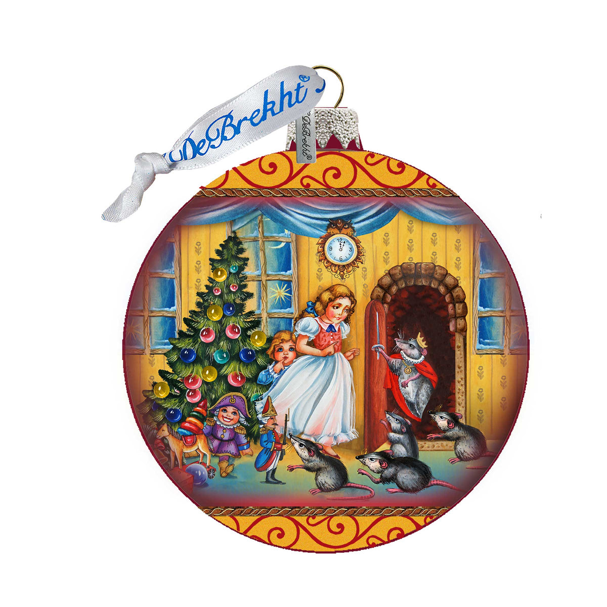 Story of Clara and the Nutcracker Glass Ornament Limited Edition by G. DeBrekht - Christmas Decor - 73884