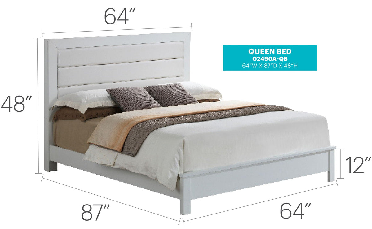 Transitional Modern Design Bed