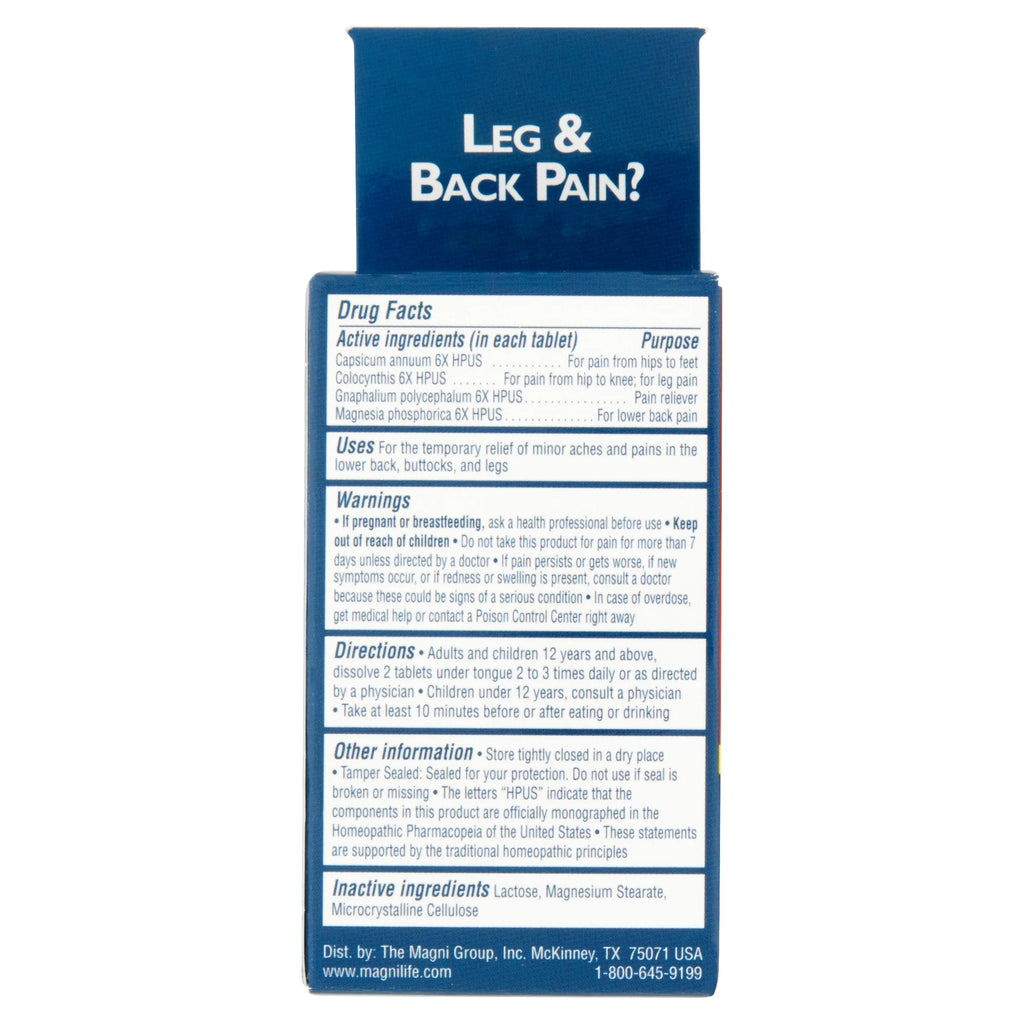 Leg & Back Pain Relief Quick Dissolving Tablets, 125 Count