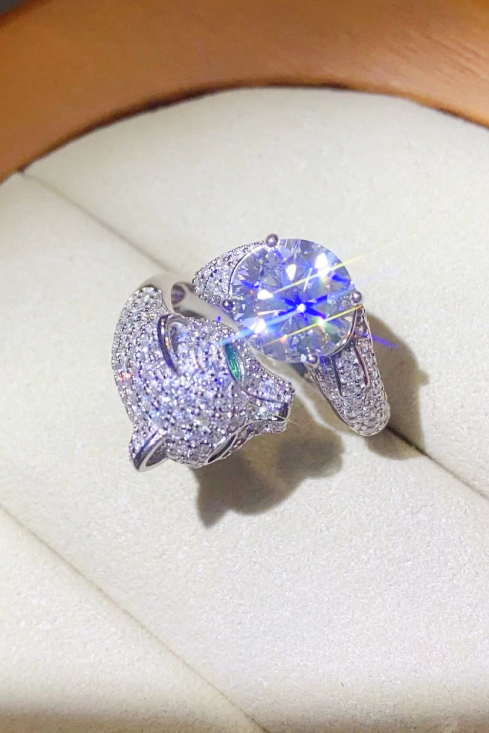 2 Carat Red Sparkala™ Adjustable Animal Ring
