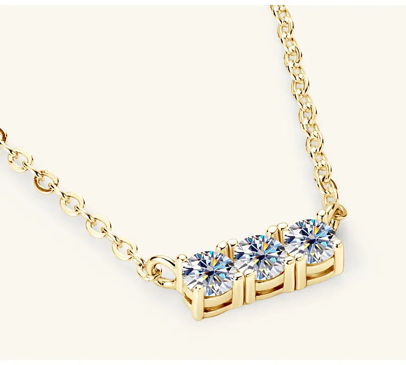 925 Sterling Silver Inlaid Sparkala™ Bar Necklace