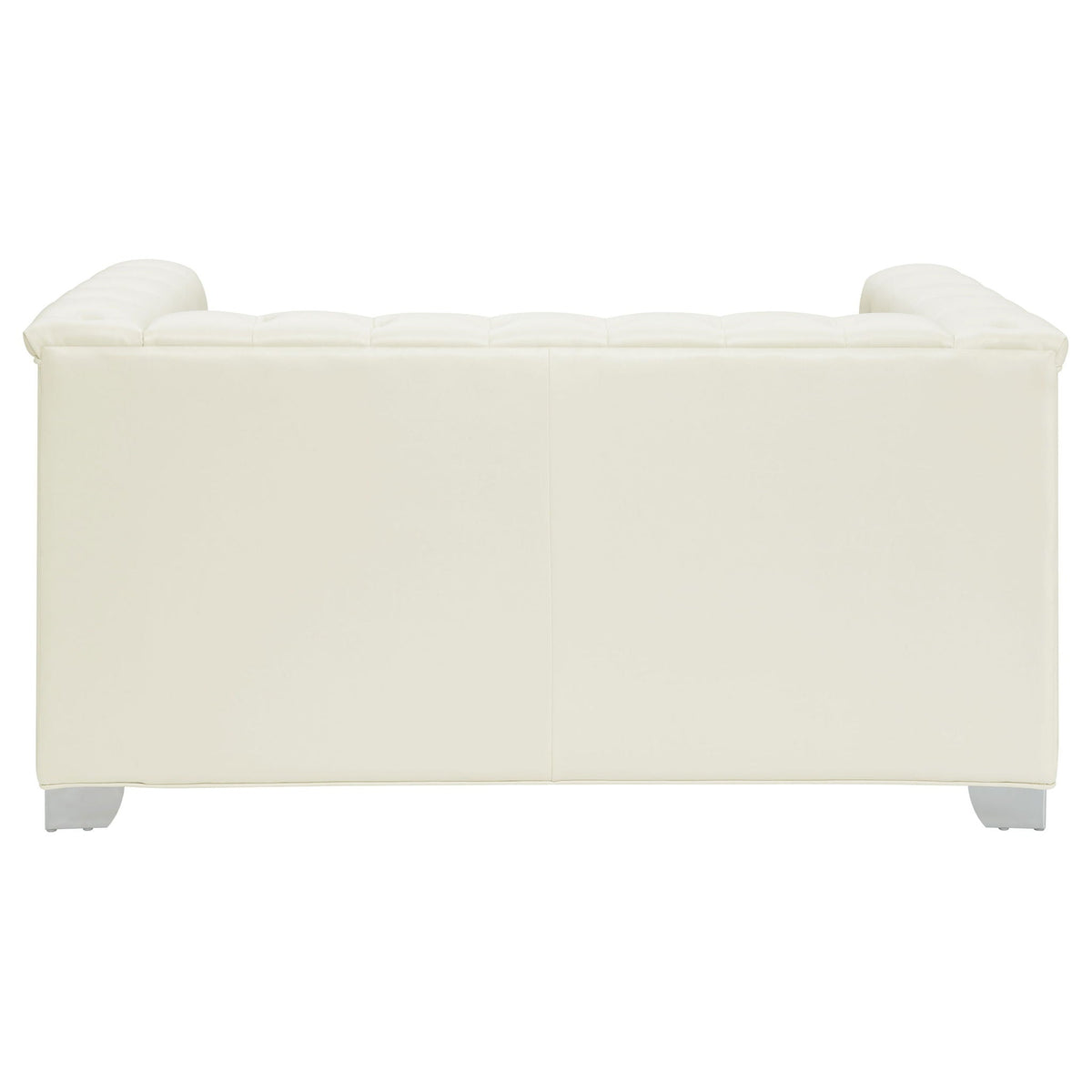 Earline - Upholstered Track Arm Loveseat - White