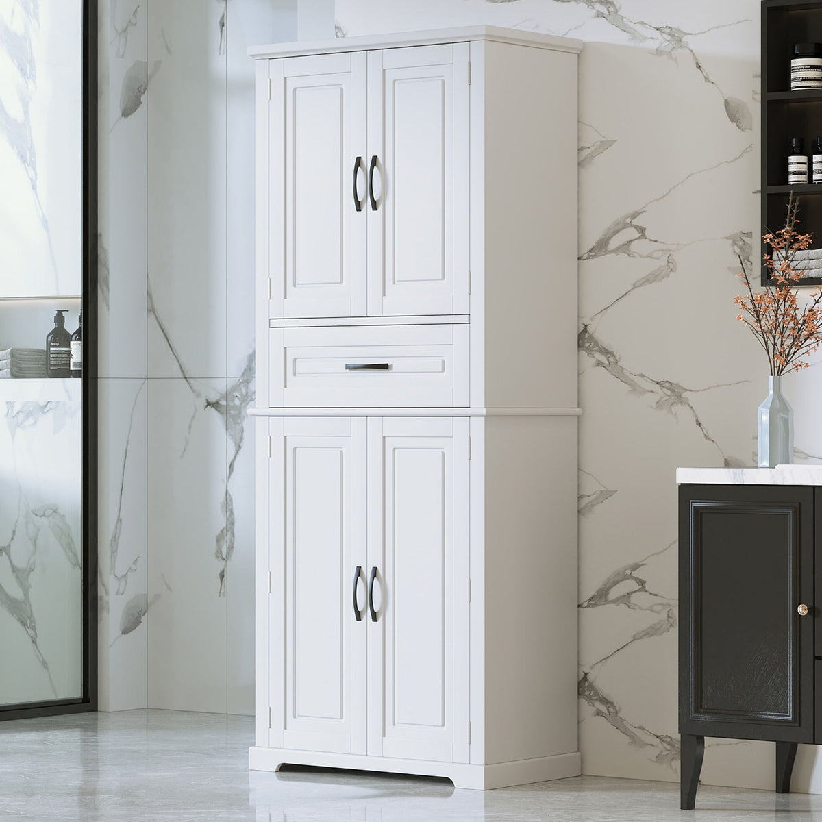Bathroom Storage Cabinet With Multifunctional Storage Space