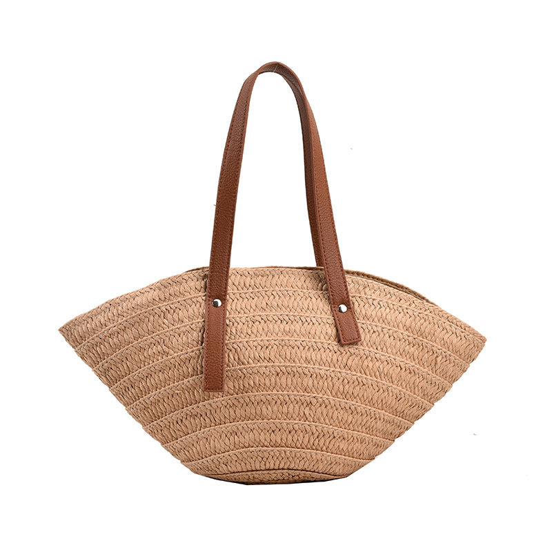Beach straw hat woven handbag