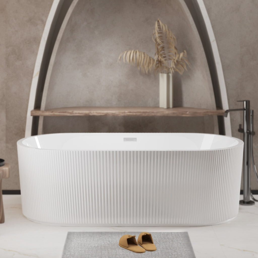 Linear Freestanding Soaker Tub