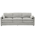 Cozy Upholstered 3 Seater Sofa With Double Cushion