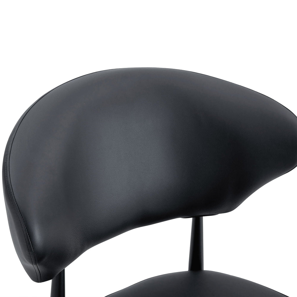 Minimalist Ergonomic Dining Chair With Curved Backres (Set of 4)