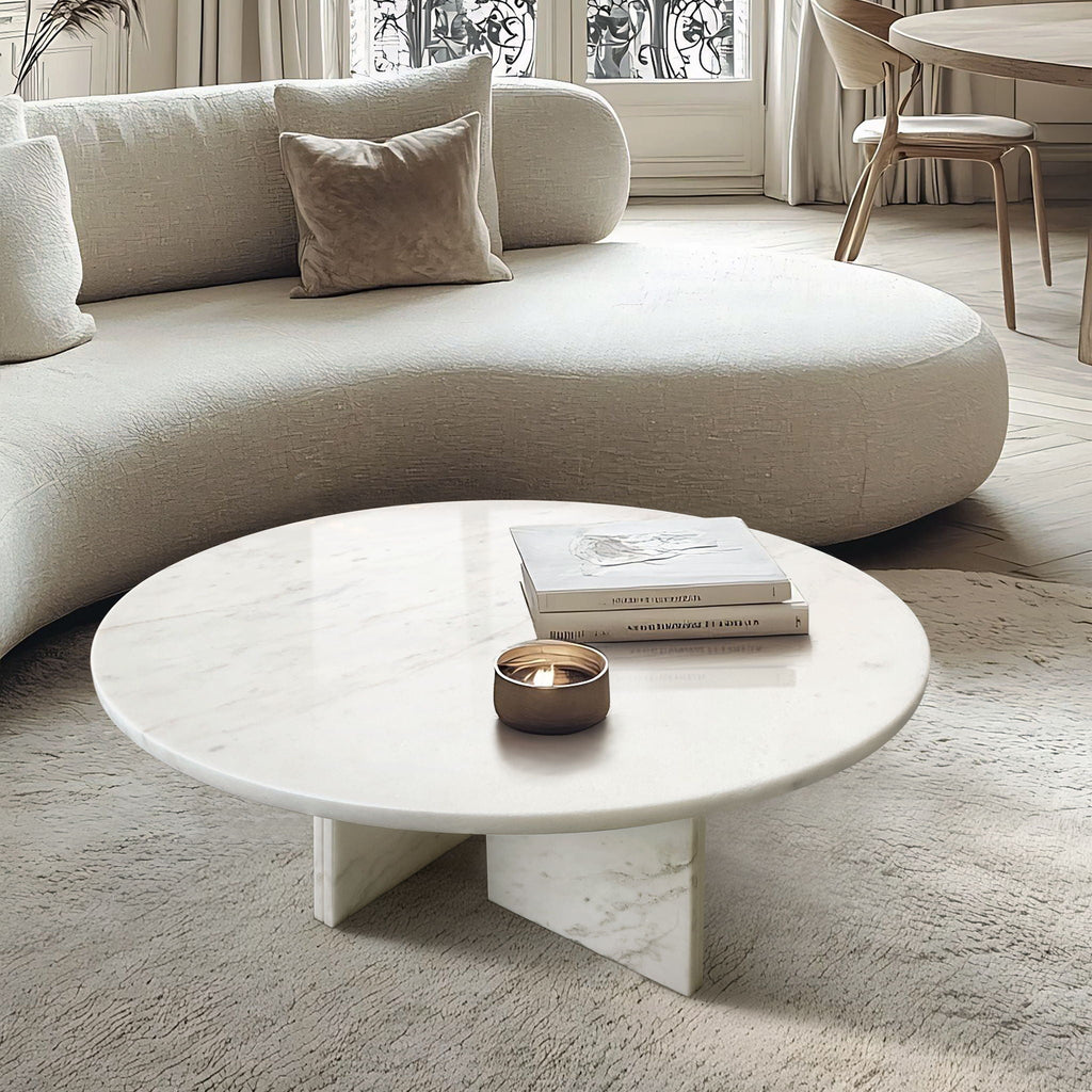 Luxury Coffee Table With Unique Veining, Unique Stone Design