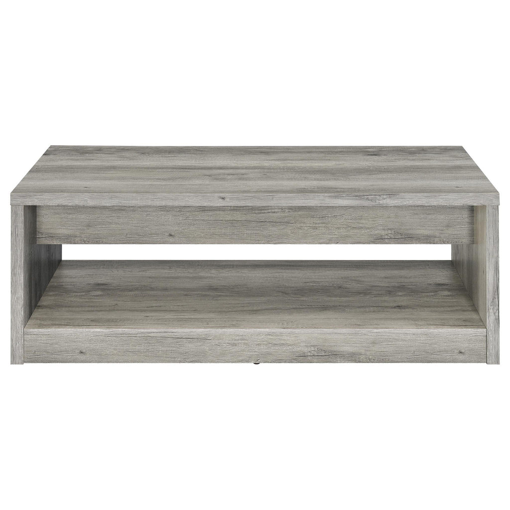 Nuberg - 2 Drawer Coffee Table Rectangular Design - Gray