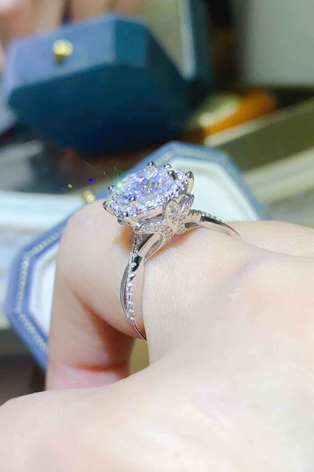 2 Carat Brilliant Round Cut Sparkala™ Platinum Over Pure Sterling Silver Ring