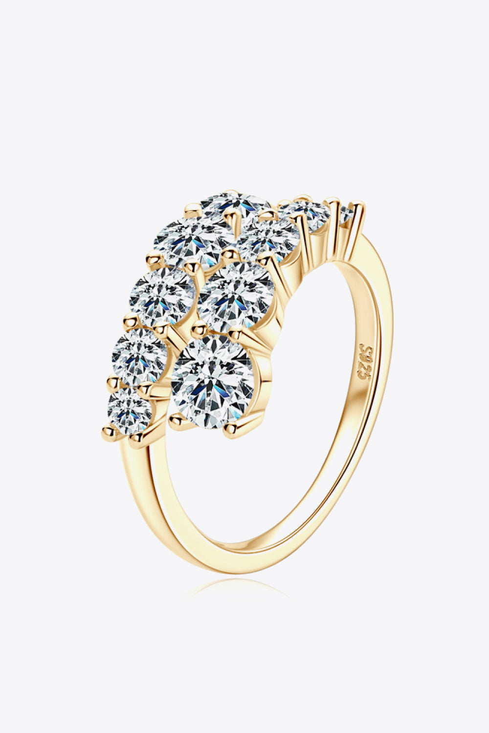 Multistone Sparkala™ Platinum or 18k Gold Over Pure Sterling Silver Ring
