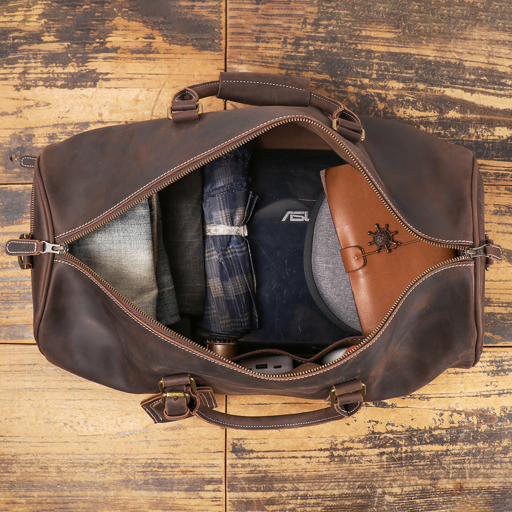 Men's Fashion First Layer Cowhide Travel Bag