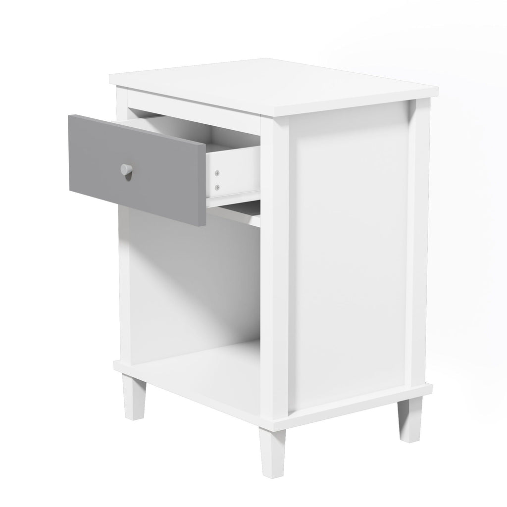 Nightstand With 1 Drawer 1 Shelf