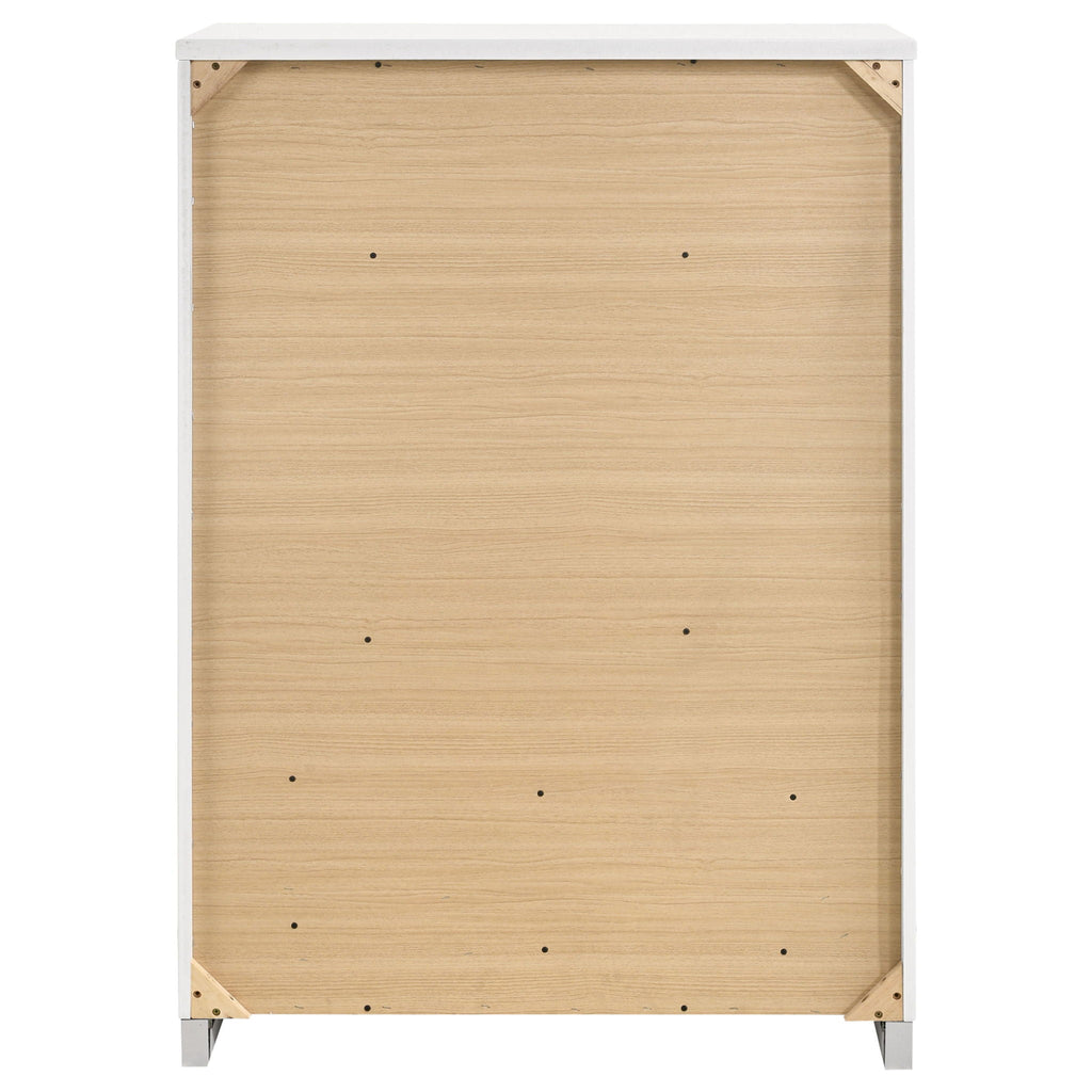Dulcey - 5 Drawer Bedroom Chest - White