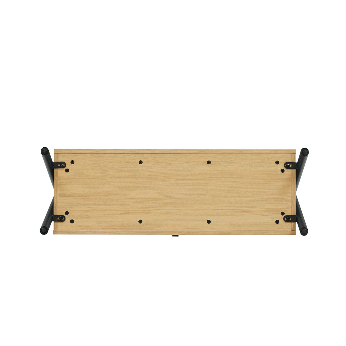 Paloma - Open Hanging Closet With Storage - Light Oak