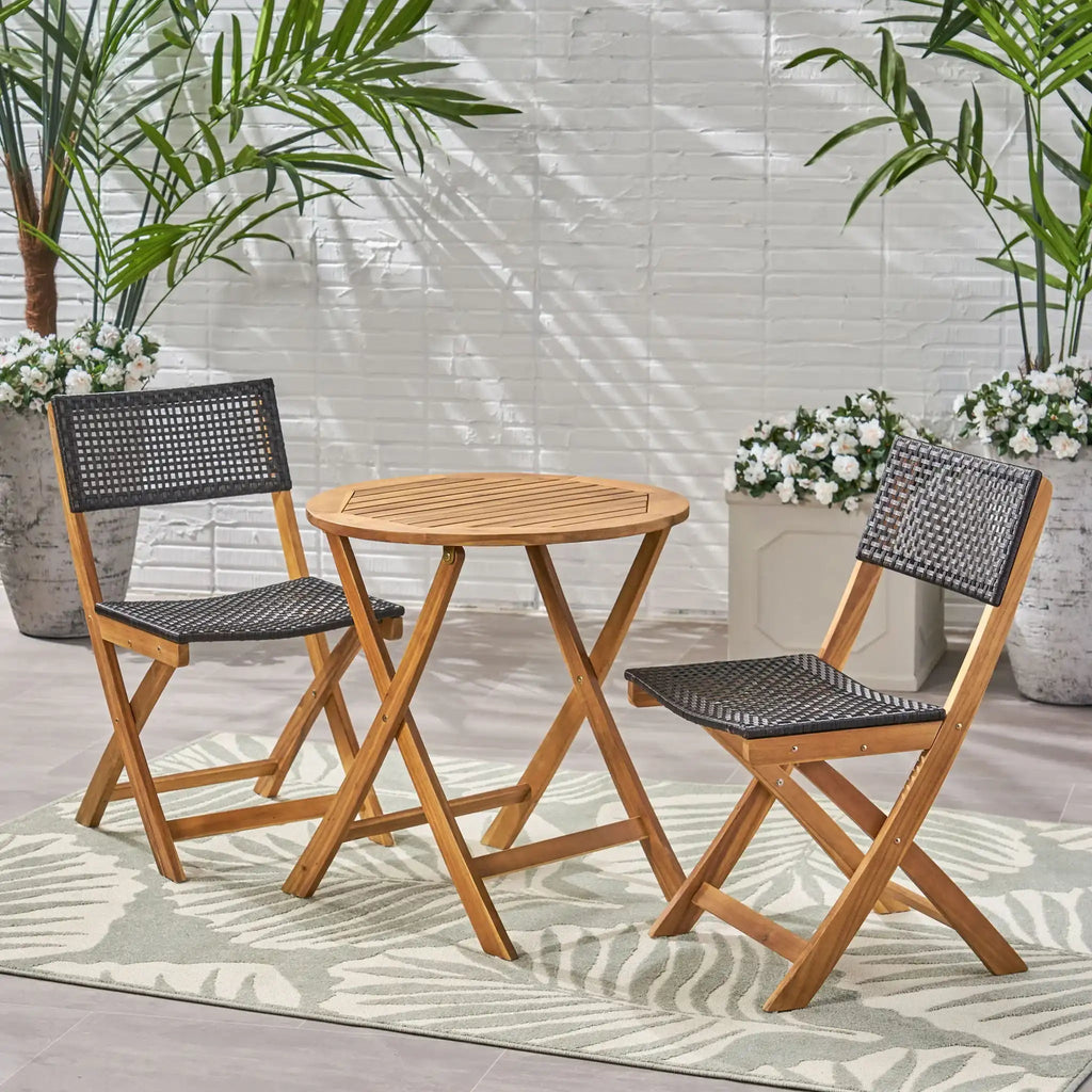 Ever Outdoor Dining Set with Dining Table and 2 Chairs