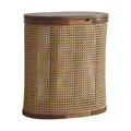 Larissa - Lid Up, Storage Stool - Oak