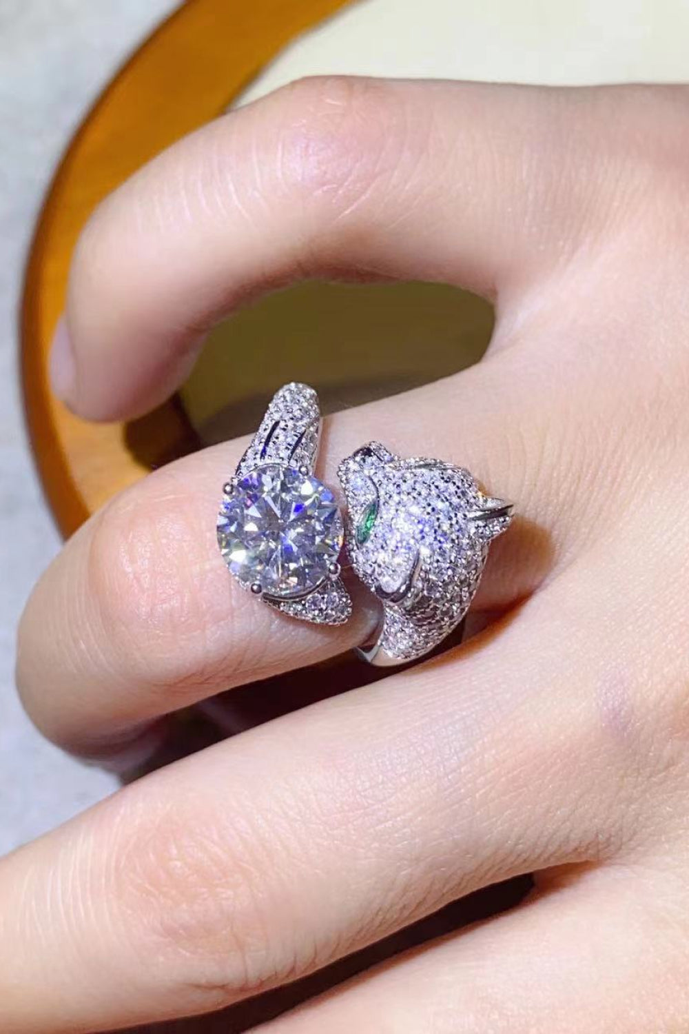 2 Carat Red Sparkala™ Adjustable Animal Ring