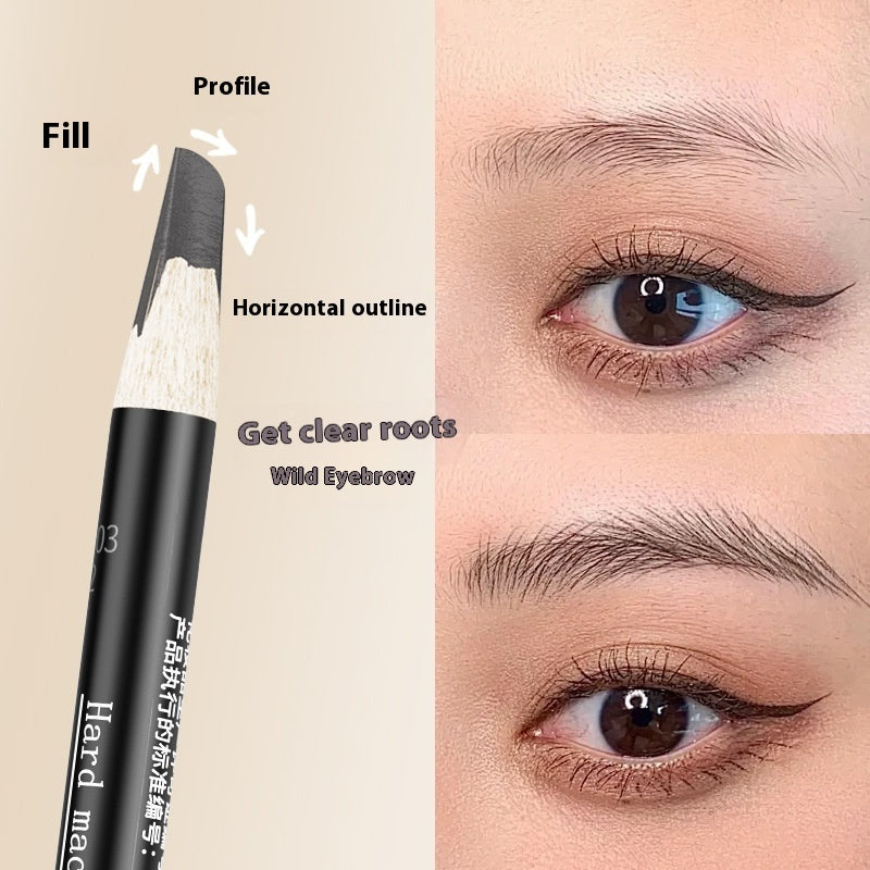 Hard Core Wild Eyebrow Pencil Waterproof And Sweatproof Distinct Look