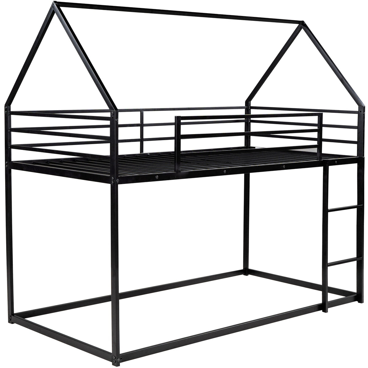 House Bunk Bed With Built In Ladder