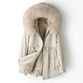New Thickened Fur-and-Liner Detachable Coat