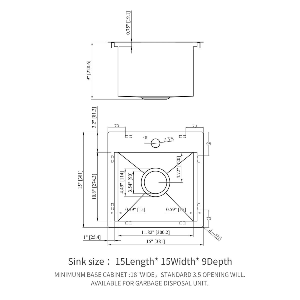 Modern Stainless Steel 15" Drop In Kitchen Sink Workstation With Accessories - Brushed Nickel