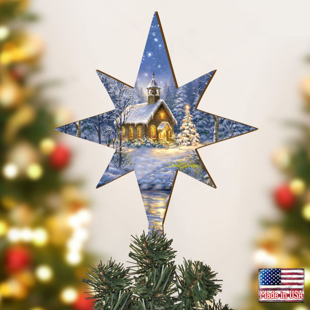 Enchanted Santa Tree Topper by D. Gelsinger - Christmas Decor - 89485-DG