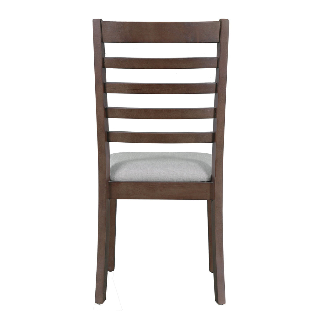 Upholstered Armless Chairs With High Ladder Back