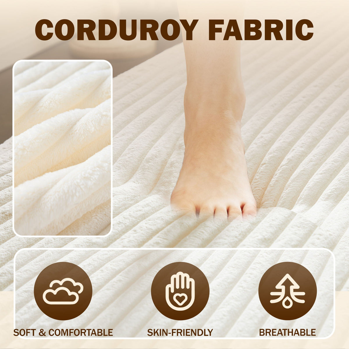 Floor Sofa With 2 Pillows, Convertible Twin Size Mattress For Living Room