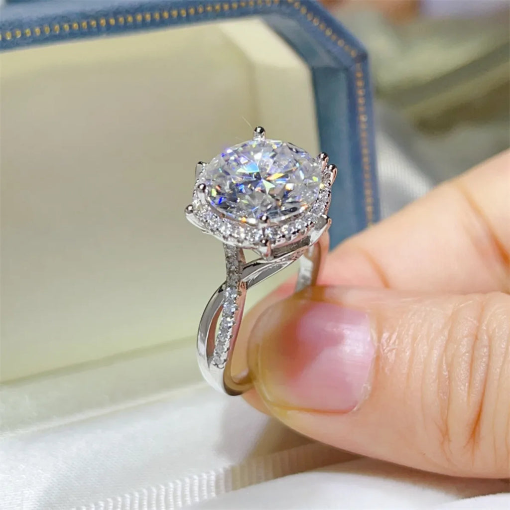 5 Carat Round Cut Sparkala™ Engagement Ring