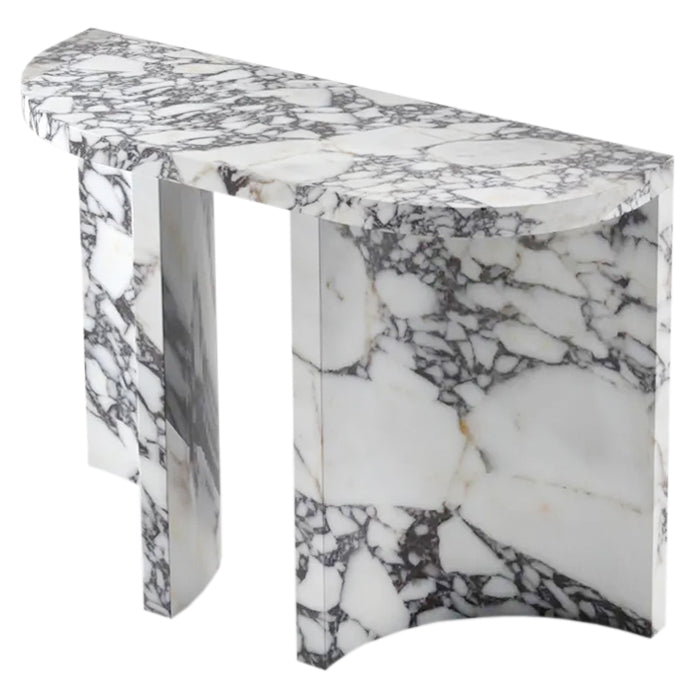 Calacatta Viola Marble Designer Arched Legs Console Polished