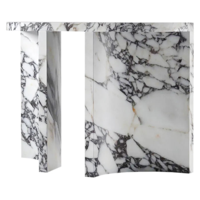 Calacatta Viola Marble Designer Arched Legs Console Polished