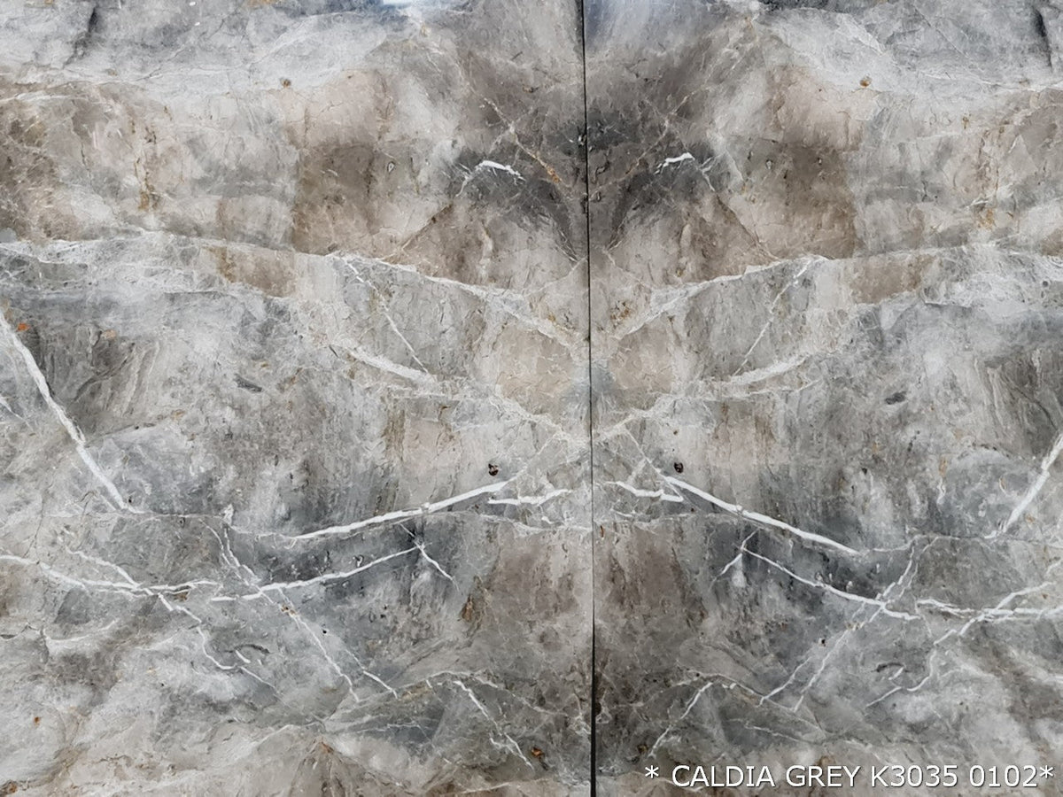 Caldia Gray Bookmatching Marble Slabs Polished - Full Truckload