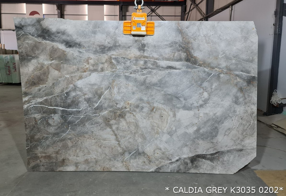 Caldia Gray Bookmatching Marble Slabs Polished - Full Truckload