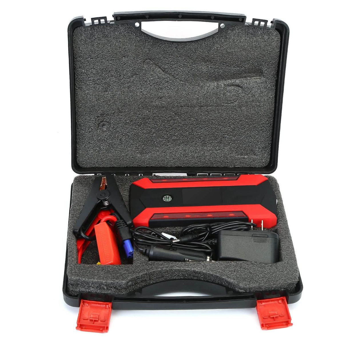 Car Jump Starter Booster with LCD Screen 4 Modes LED Flashlight